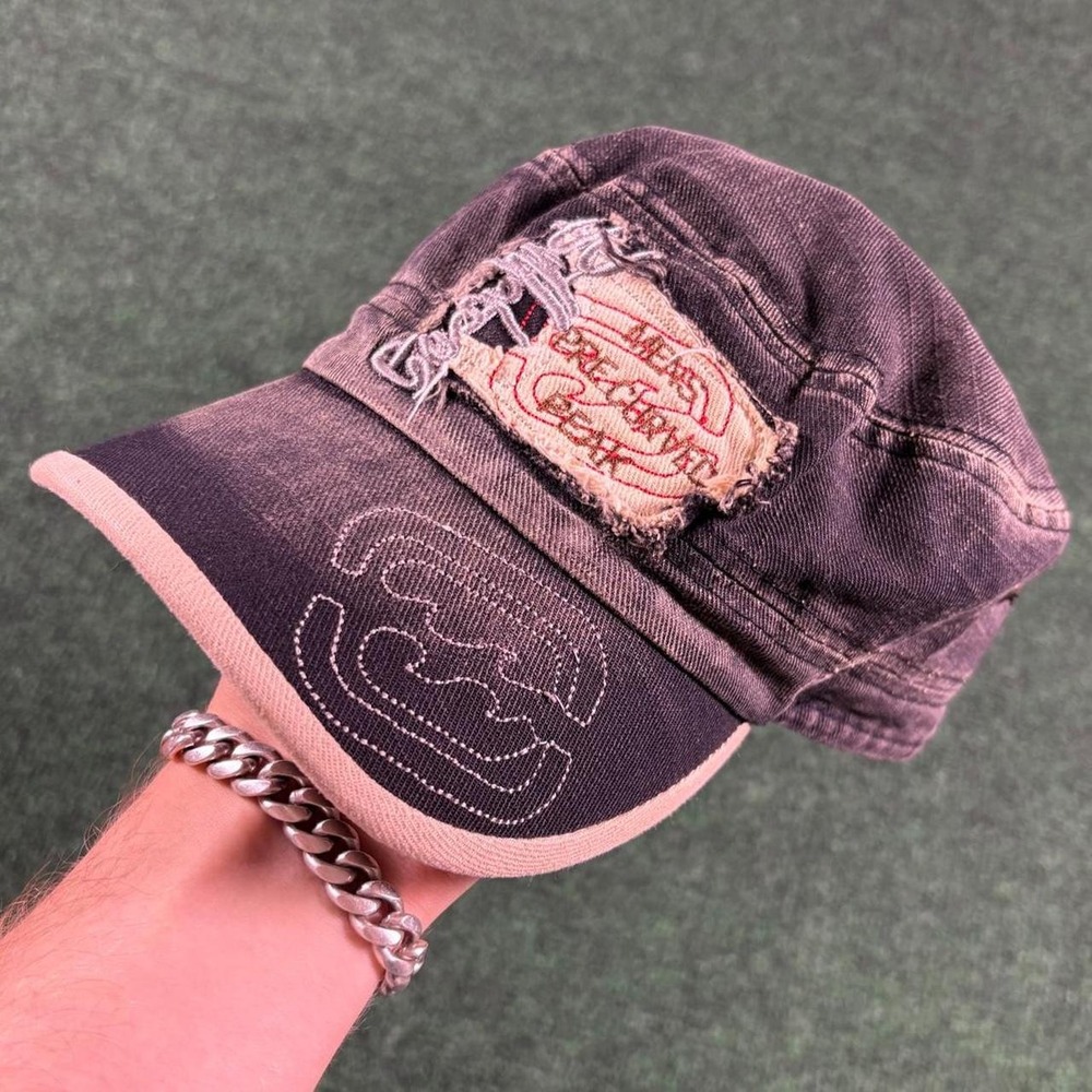 Vintage 90’s Billabong Graphic Embroidered Distressed Styled Cadet Hat